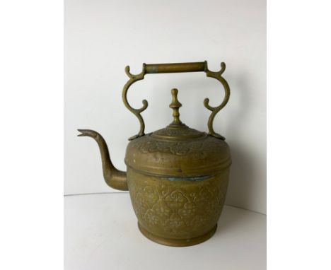 Large Brass Kettle 