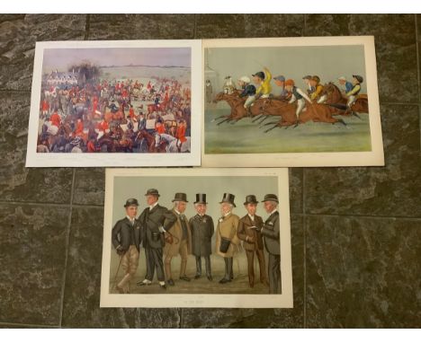 3x Original Vanity Fair Double Prints - The Winning Post, Kirby Gate, On the Heath 