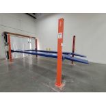 2020 EAE FOUR POST PARKING LIFT, 10,000 LB CAPACITY, MANUAL RELEASE, EAE AUTOMOTIVE EQUIPMENT CO.