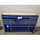2020 PROFESSIONAL MECHANIC'S BOTTOM TOOL BOX W/ WORKTOP, EAE PART NO. TBRL8017C-X AND MEASURES 71-