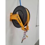 2020 DEWALT AIR HOSE REEL, MODEL DXCM024-0344, WALL MOUNT, SELF RETRACTING