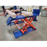 2020 SHORT PLATFORM MID RISE SCISSOR LIFT, 8,000 LB CAPACITY, PNEUMATIC RELEASE, EAE AUTOMOTIVE