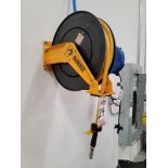 2020 DEWALT AIR HOSE REEL, MODEL DXCM024-0344, WALL MOUNT, SELF RETRACTING