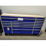 2020 PROFESSIONAL MECHANIC'S BOTTOM TOOL BOX W/ WORKTOP, EAE PART NO. TBRL8017C-X AND MEASURES 71-