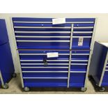 2020 PROFESSIONAL MECHANIC'S BOTTOM AND TOP TOOL BOX: BOTTOM IS EAE PART NO. TBR8010C-X AND MEASURES