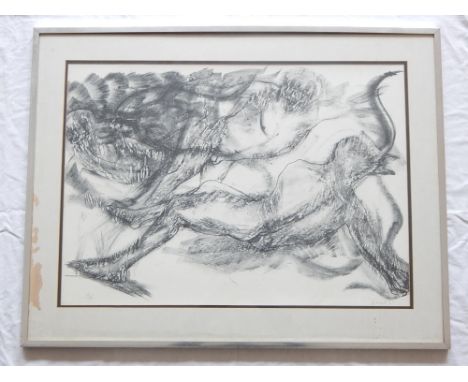 Dame Elizabeth Frink (1930-1993), reclining nude, lithograph, signed in pencil 'Fink 65', no. 6/50. 56 x 82cm