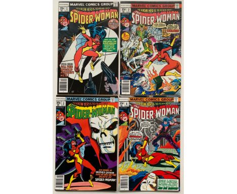 SPIDER-WOMAN #1-4  (4 in Lot) - (1978 - MARVEL) NM (Cents Copy) - New origin of Spider-Woman. Spider-Woman's mask is altered 