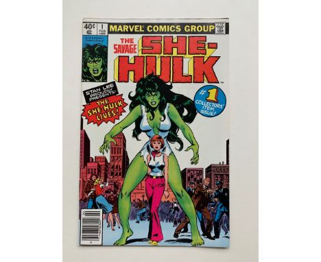 SHE-HULK #1 (1980 - MARVEL) NM (Cents Copy) - Origin and first appearance of She-Hulk. Origin of the Hulk retold. John Buscem