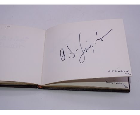 Autograph: An autograph album - numbered 114 containing circa 55 signatures collected in person by Laurie Butcher during 1991