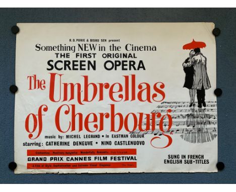 THE UMBRELLAS OF CHERBOURG (1964) - British UK Quad - FIRST RELEASE - CATHERINE DENEUVE - 30" x 40" (76 x 101.5 cm) - ROLLED 