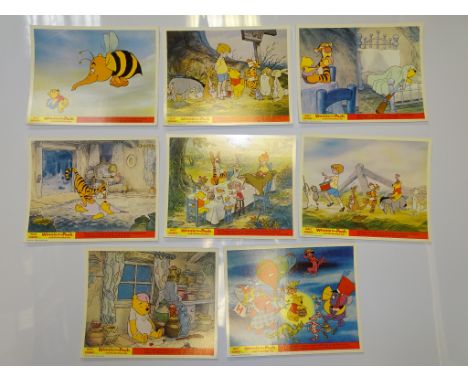 WINNIE THE POOH &amp; THE BLUSTERY DAY (1969 ) - Set of 8 x UK/British Front of House Lobby Cards - 8" x 10" (20 x 25 cm) - F