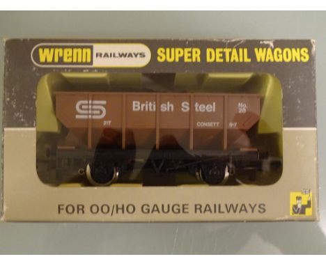 OO GAUGE - WRENN RAILWAYS P4 - W5098 BRITISH STEEL HOPPER WAGON - 358 PRODUCED - E in VG box