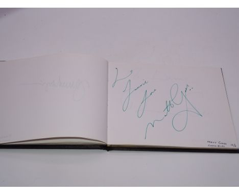 Autograph: An autograph album - numbered 190 containing circa 60 signatures collected in person by Laurie Butcher in 2004. Th