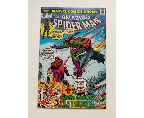 SPIDER-MAN #122 (1973 - MARVEL) NM (Cents Copy) - "Death" of the original Green Goblin. John Romita Sr. cover. Romita and Gil