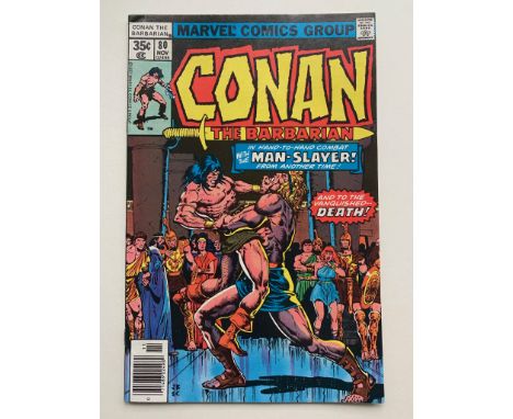 CONAN #6 (1971 - MARVEL) VFN (Cents Copy/Pence Stamp) - First appearance of Fafnir. Barry Smith cover and art - Flat/Unfolded