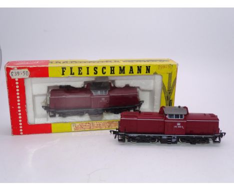 HO GAUGE - A pair of FLEISCHMANN German Diesel locos as lotted - G/VG in F/G box (where boxed)