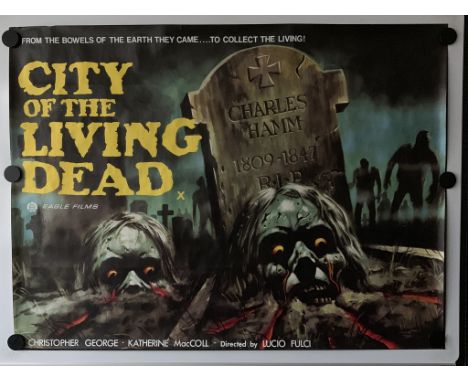 CITY OF THE LIVING DEAD (1980) - British UK Quad - The first film in the unofficial ‘Gates of Hell’ trilogy of LUCIO FULCI fi