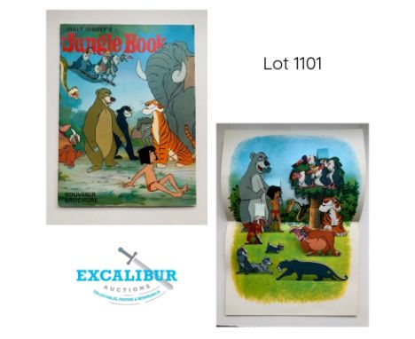 THE JUNGLE BOOK (1967) - English Souvenir Program Book from First Release '68 of Walt Disney's slassic cartoon  - inside the 
