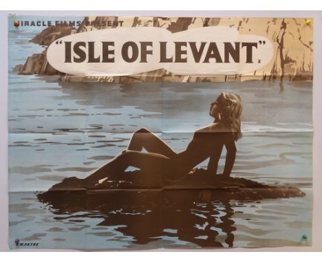 ISLE OF LEVANT (1959 - First British Release) - British UK Quad - F.W. Payne artwork - 30" x 40" (76 x 101.5 cm) - Folded (as