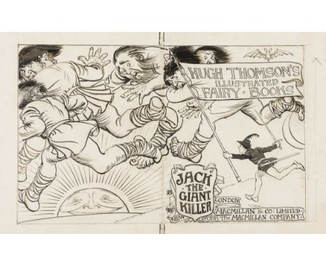 Thomson Hugh, illustrator, 1860-1920) Hugh Thomson's Illustrated Fairy Books: Jack the Giant Killer, original pen and ink ill