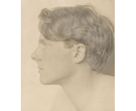 Brooke (Rupert).- Schell (Sherrill) Studio photograph of Rupert Brooke, with studio signature "Sherril Schell" on the mount, 