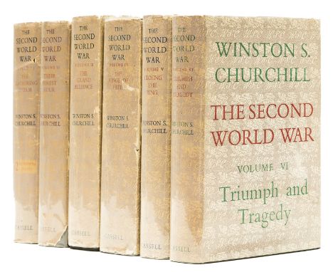 Saleroom notice: The dates of publication should read 1908-09.Churchill (Sir Winston Spencer) The Second World War, 6 vol., v