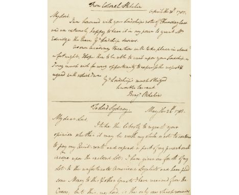 Townshend (George, first Marquess Townshend, politician and caricaturist, 1724-1807) Letter Book, relating to the plight of A