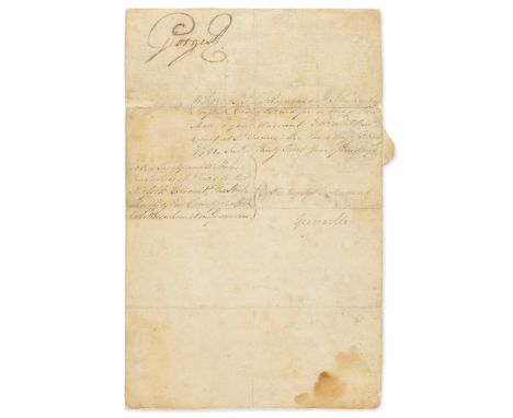 Australia Pardon.- George III (King of the United Kingdom of Great Britain, Ireland, and King of Hanover, 1738-1820) Pardon o