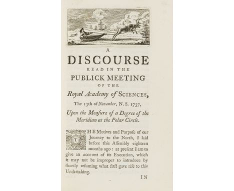 Maupertuis (Pierre-Louis Moreau de) and others. The Figure of the Earth, determined from Observations made by Order of the Fr