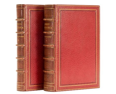 Strachey (Lytton) Queen Victoria, 2 vol., extra-illustrated, with c.100 engraved plates and autograph letters and notes, incl