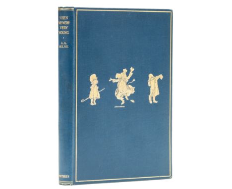 Milne (A. A.) When We Were Very Young, first edition, first issue, with contents p. unnumbered,  initialed presentation inscr