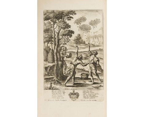 Vergilius Maro (Publius) The Works, translated by John Ogilby, second edition, title in red and black laid down, engraved fro
