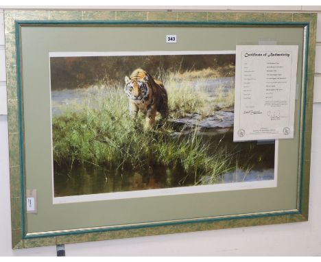 David Shepherd (1931-2017), limited edition signed print, 'The Bandipur Tiger', No. 33/350