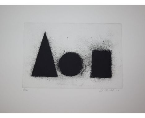 David Nash (b.1945), limited edition print, signed and dated '04, 4/200, overall 44 x 58cm, unframed