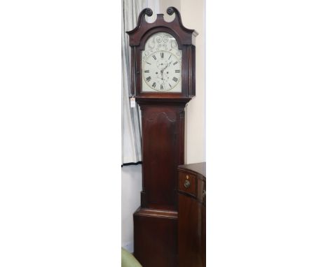 A 19th century eight day longcase clock H.200cm
