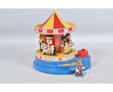 AN UNBOXED CORGI TOYS MAGIC ROUNDABOUT CAROUSEL, No.H852, with correct five figures (Florence, Rosalie, Basil, Paul and Dylan