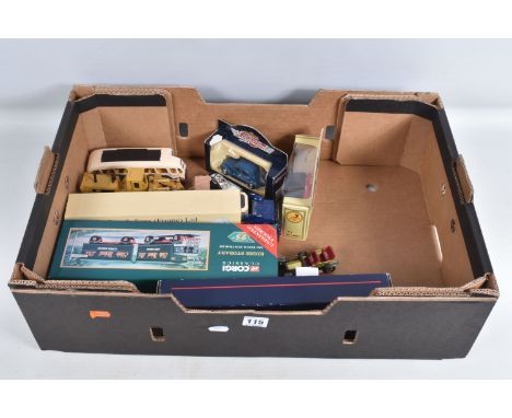 A QUANTITY OF BOXED AND UNBOXED MODERN DIECAST VEHICLES, to include Corgi Classics A.E.C. Ergomatic Truck &amp; Trailer - Edd