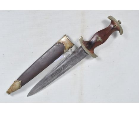 A GERMAN SA DAGGER MADE BY GOTTFRIED WEYERSBERG SOHNE OF SOLINGEN, this dagger is complete with its scabbard, the blade has t