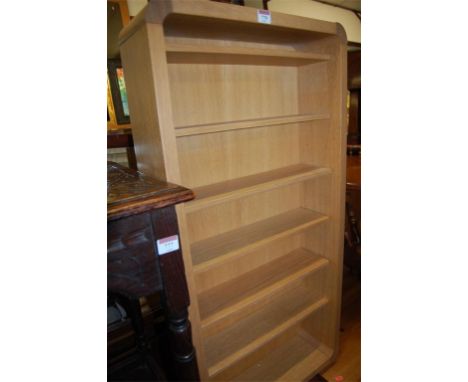 A Habitat light oak open wall shelf