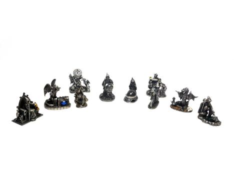 A collection of Tudor Mint myth and magic figures, comprising of: ‘The Ferocious Dragon’; The Dragon Hunter’; ‘The Castle’s P