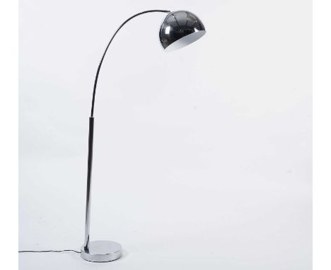 A 'Fresh' chrome effect floor lamp, 174cms high.