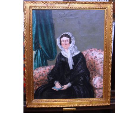 Continental School (19th century), Portrait of La Contessa Rasi, oil on canvas, 49.5cm x 38.5cm. Property from the estates of