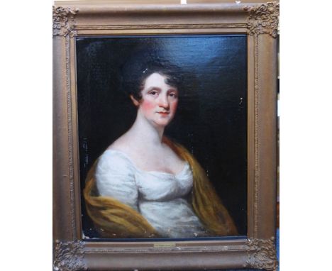 Circle of Sir Henry Raeburn, Portrait of a lady, oil on canvas, 70cm x 58cm.