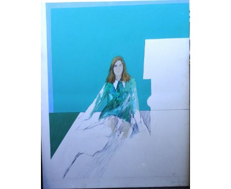 Bryan Organ (b.1935), Portrait of Lady Gilbert as a girl, oil on canvas, signed and dated 1969, 126cm x 101cm. DDS. 