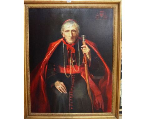 Eileen M. Smith (20th century), after Emmeline Dean, Portrait of Cardinal Newman, oil on canvas, inscribed and dated 1978 on 