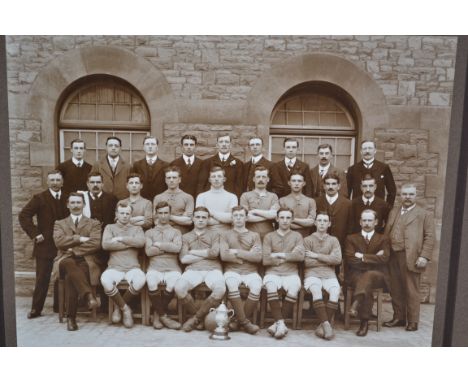 Bristol Tramways Co (formed by Sir George White) Football team. BRISLINGTON TRAMS AFC. 1912/3 Gloucester Wednesday Cup winnin