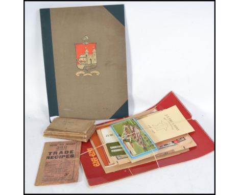 A collection of local Bristol interest to include booklets on Fry's, Schweppes, a vintage canvas backed map and other items p