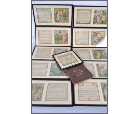 The Baby's Opera - A vintage childrens book of old rhymes  with new dresses by Walter Crane. Each plate with scores being mou