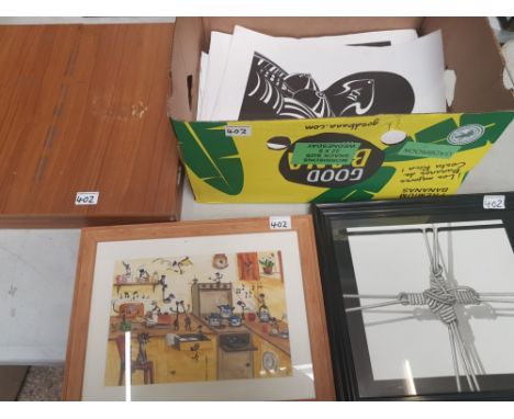 Collection of framed prints and unframed erotic prints, by local exhibited artist Paul Downes (1950-2016). 