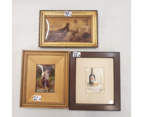 Three framed prints, size of largest 29cm x 26cm (3). 